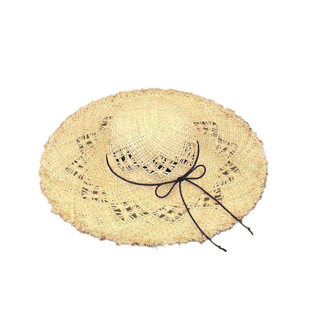 Lafite straw hat burr edge summer women big brim straw hat sun hat beach hat travel hat lafite straw hat