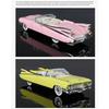 1/24 Cadillac Eldorado Vintage Retro Spielzeug für Kinder Diecast Metall Miniaturmodell Rückzugsantrieb Sound & Licht Sammlung Geschenk Jungen