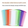 Tierkamm, Flohkamm für Hunde mit eng stehenden Zinken, Doppelseitiger Kamm mit eng stehenden Zinken, Teddy-Katzenkamm, Kunststofffell