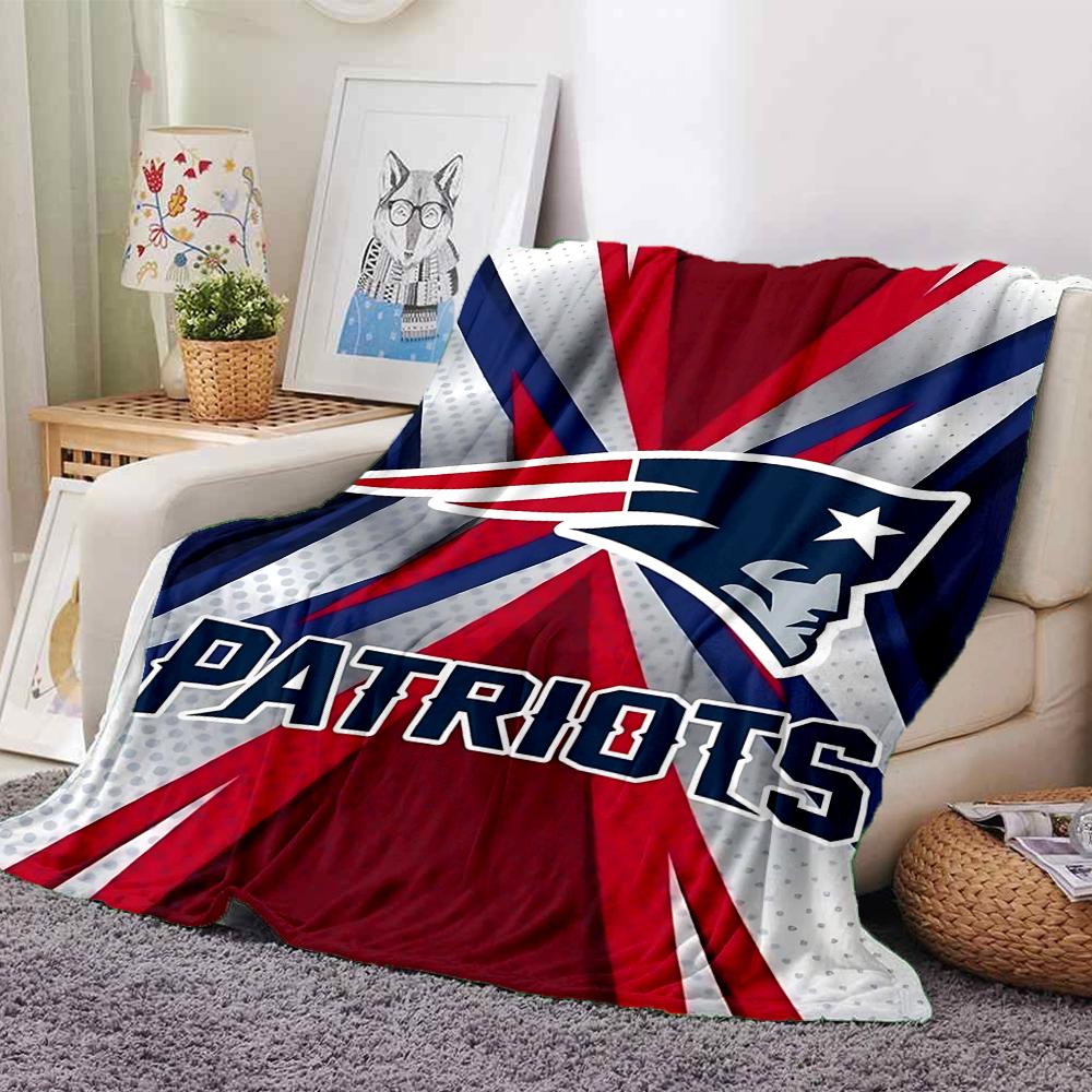 Patriots Team Spirit Blanket Soft Throw Blanket For Home Bedroom Bed Sofa Travel Office Solid Christmas Blanket