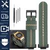 16mm Nylon Strap for Casio DW5600 GWM5610 GA110 GA2100 GA-700 Men's Outdoor Sports Watch Band Modified Metal Adapter Accessories
