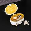 dressing table jewelry box enamel color storage box gift ring necklace jewelry storage box flip handicraft ornament