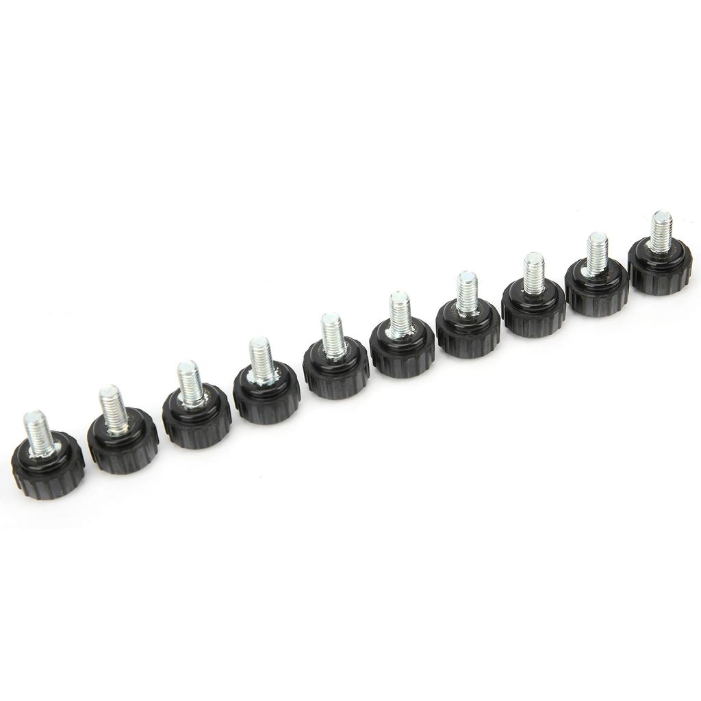 10Pcs Clamping Knob Jig Bolt Lathe Hand Grip Twist Nut Straight Thread Locking Handle M5x16x10