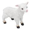 Schafstatue Handgefertigt Lebensechte Lammform Figur Harz Gartenskulptur für Innen- und Außendekoration
