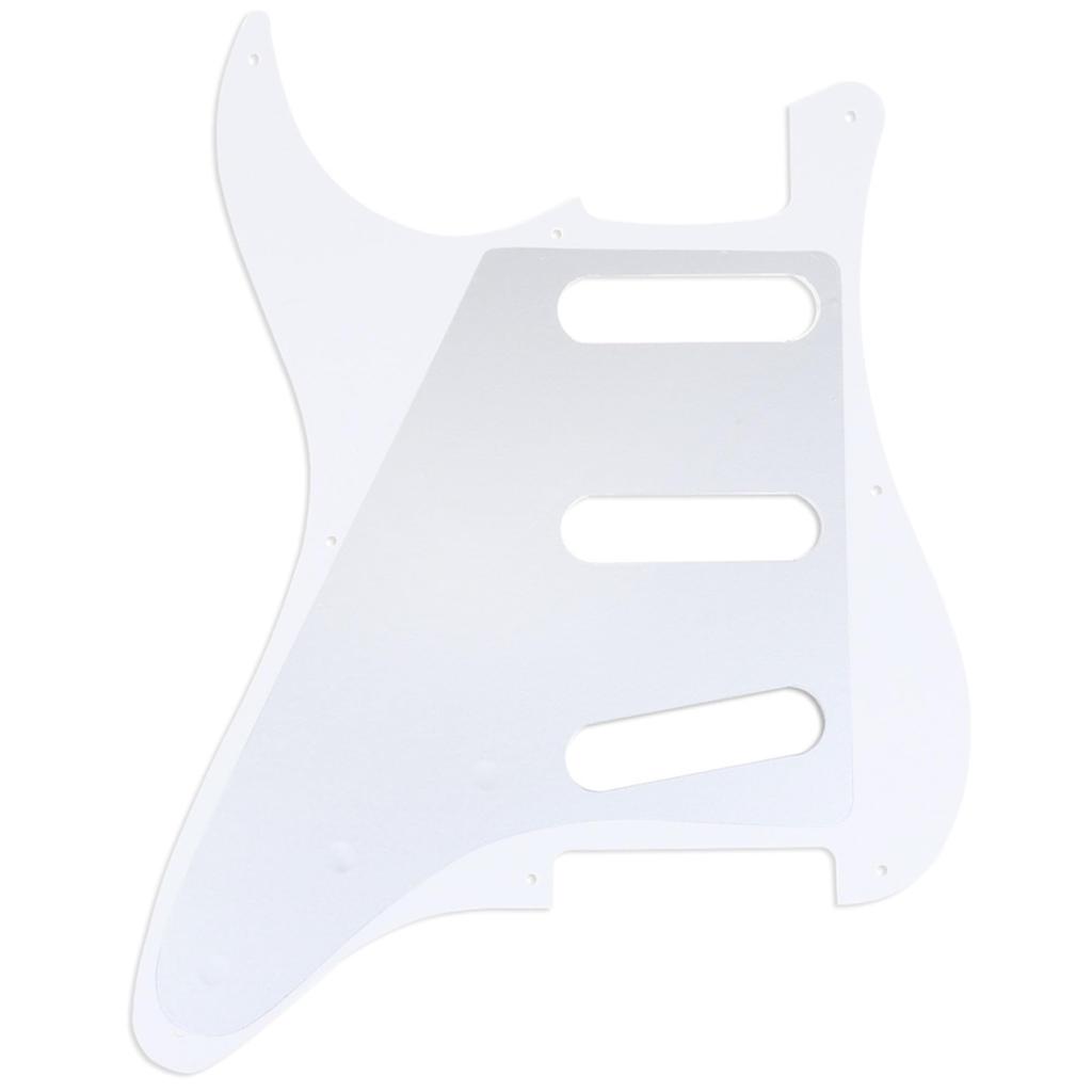 Musiclily Pro 8 Holes 57 Stratocaster Pickguard Made in Japan for Fender Japan 57 Strat Strat Electric 4P White Pearl Guitar,
