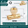 Conector Rápido de Cobre Puro de Gran Caudal Macho/Hembra Tipo Y con Tuerca Móvil Codo Distribuidor de Agua