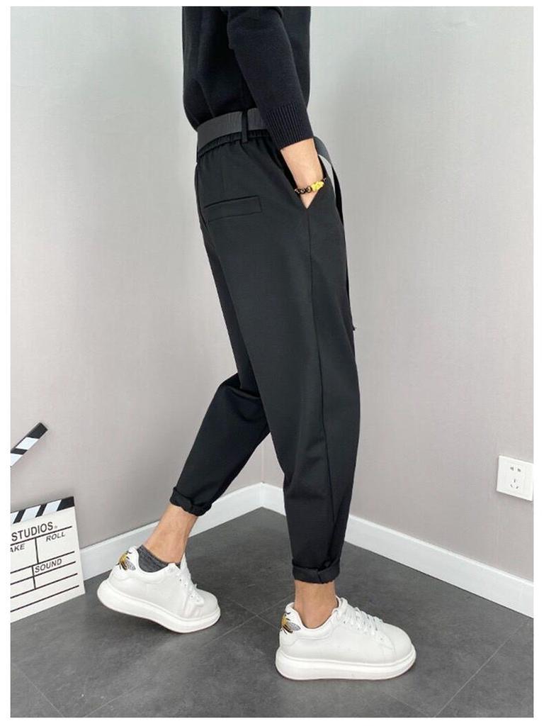 Herren Koreanischer Stil Locker Zulaufende Haremshose - Frühling/Sommer Trendige und Vielseitige Freizeitkleidung