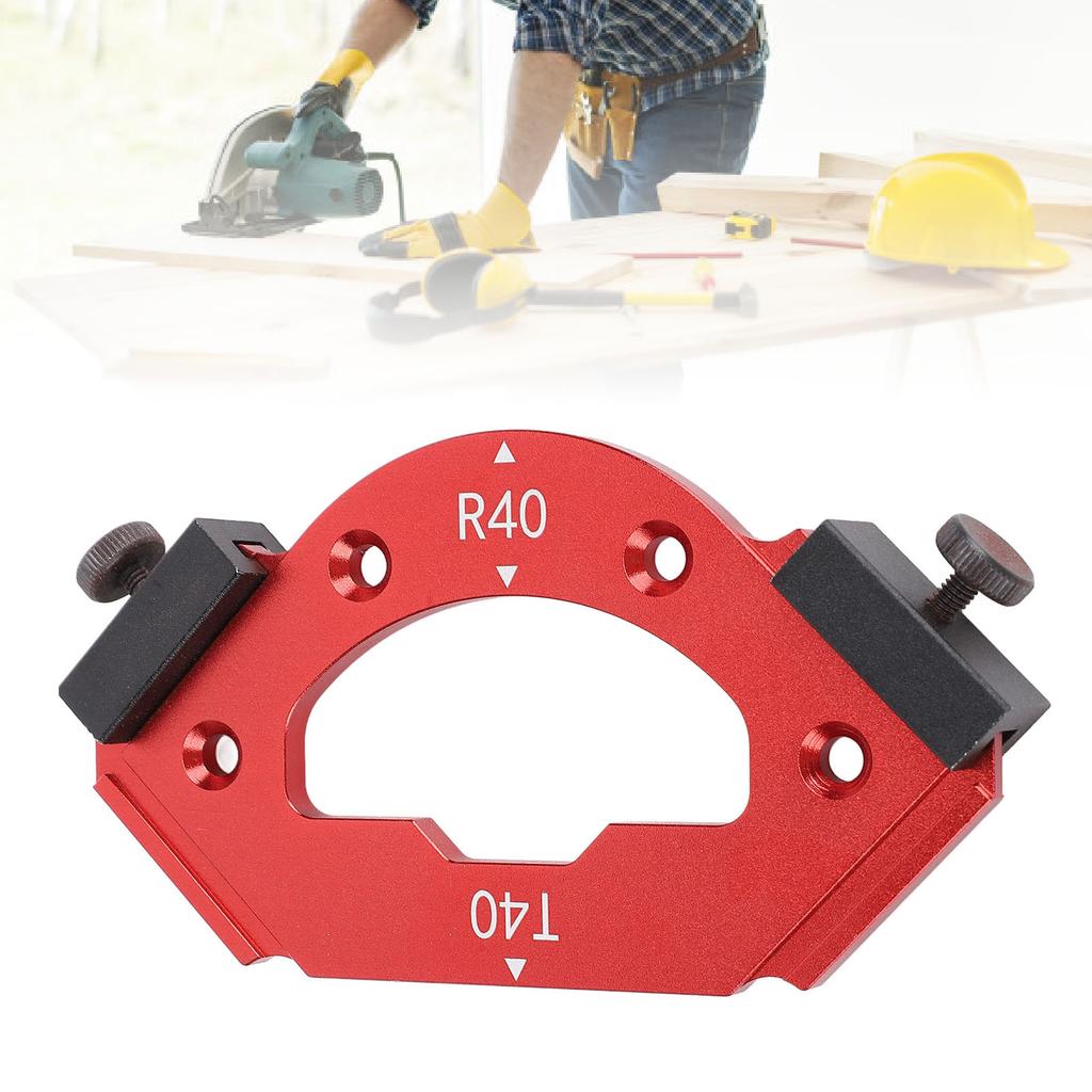 Radius Chamfer Template R40 T40 Rounded Corner Bevel Angle Trimming Cutting Jig for Woodworking Proj