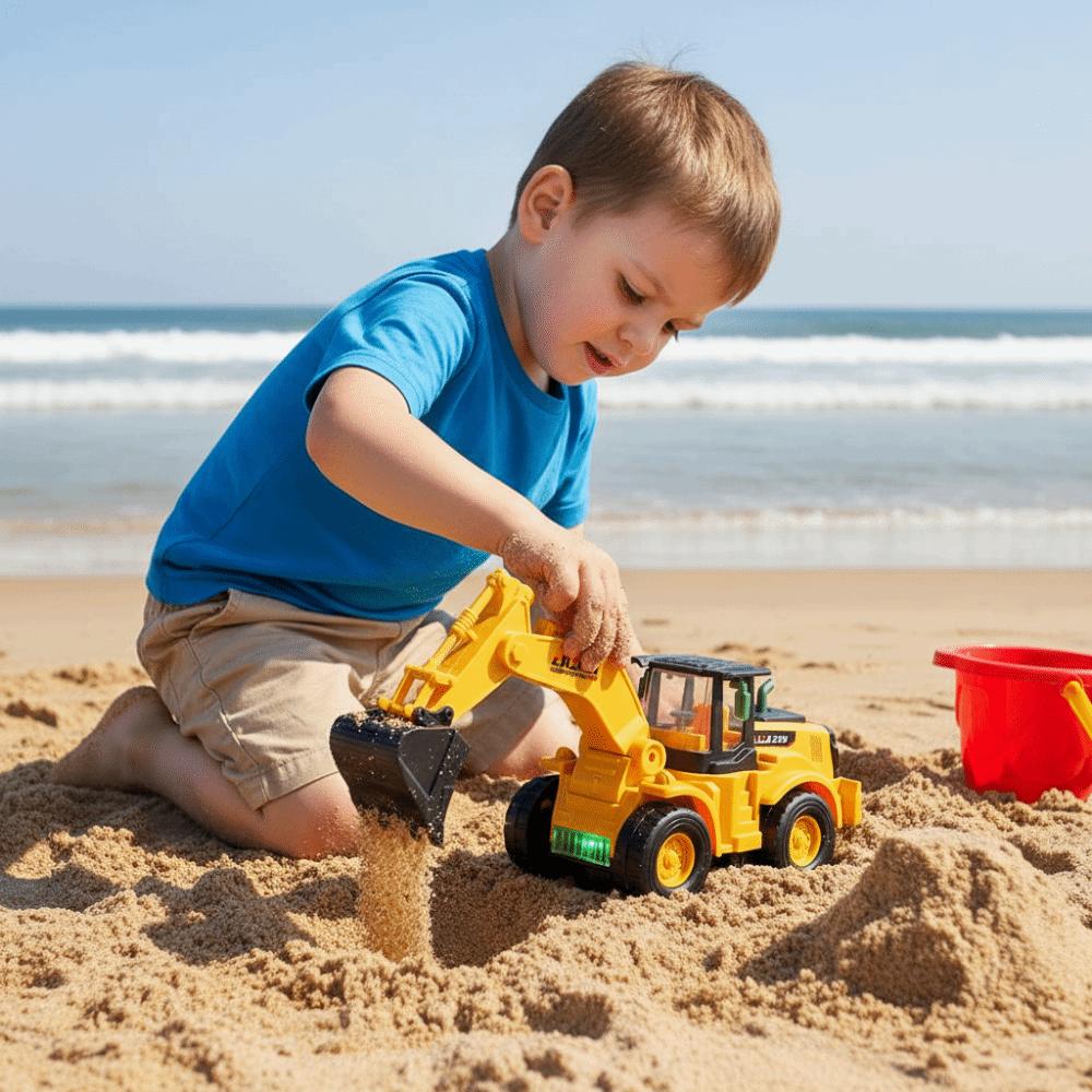 Colorful Music Electric Bulldozer Toy Lighting Effects Bulldozer Toy Kids Birthday Gifts