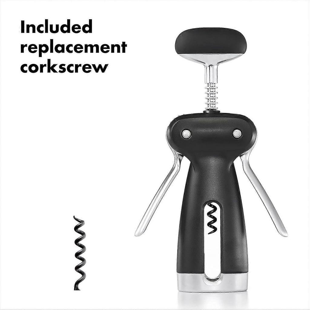 SteeL Winged Corkscrew with Removable Foil Cutter