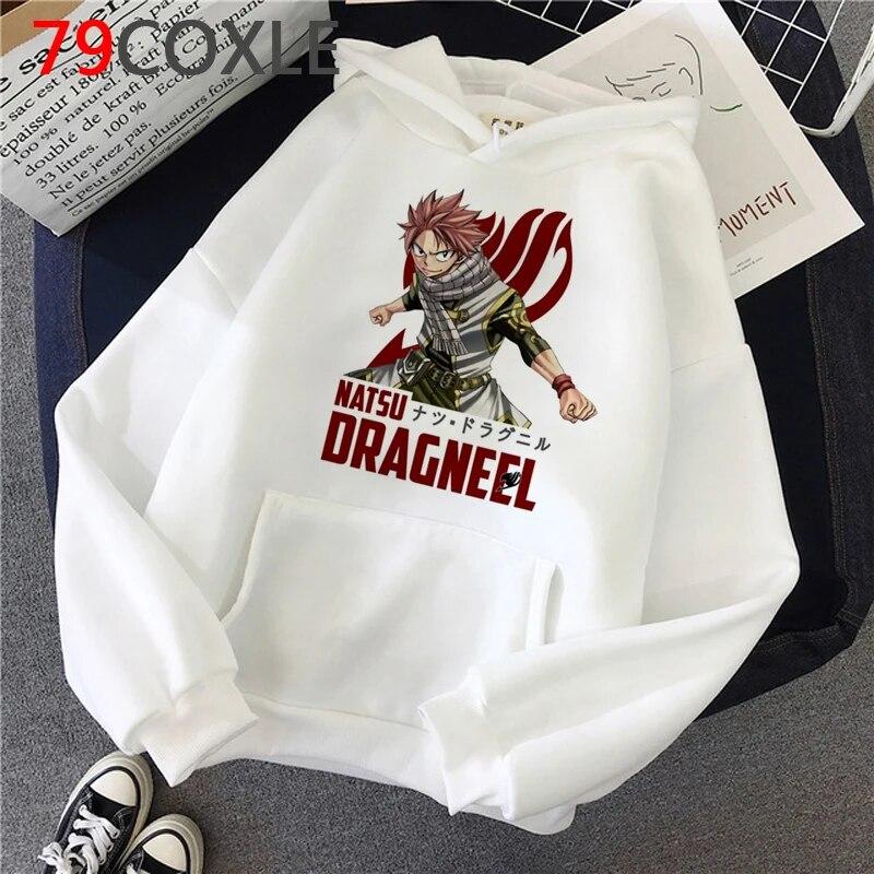 Heiße japanische Anime Fairy Tail Hoodies Frauen Kawaii Winter Kleidung Harajuku Cartoon Grafik Streetwear Unisex Sweatshirts Weibliche Unisex