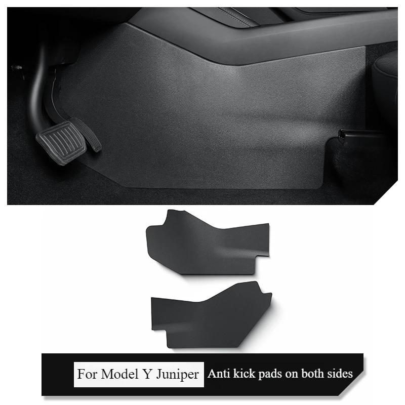 For Tesla Model Y Juniper 2025 Central Control Anti Kick Pads TPE Both Side Defense Kick Protective Pad Car Interior Accessories