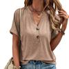 Spring and Summer Women's European and American Top Solid Color Fashion Short Sleeve Women
