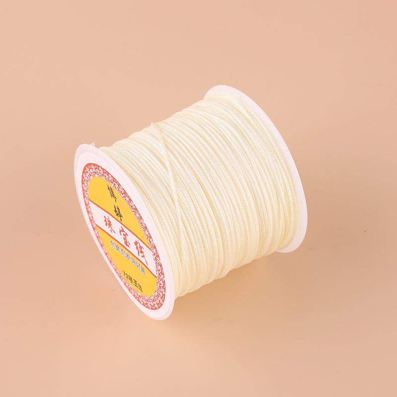 Boting Jade No. 72 0.8mm Nylon Thread for DIY Braided Cord Bracelet Weaving and Pendant Making.