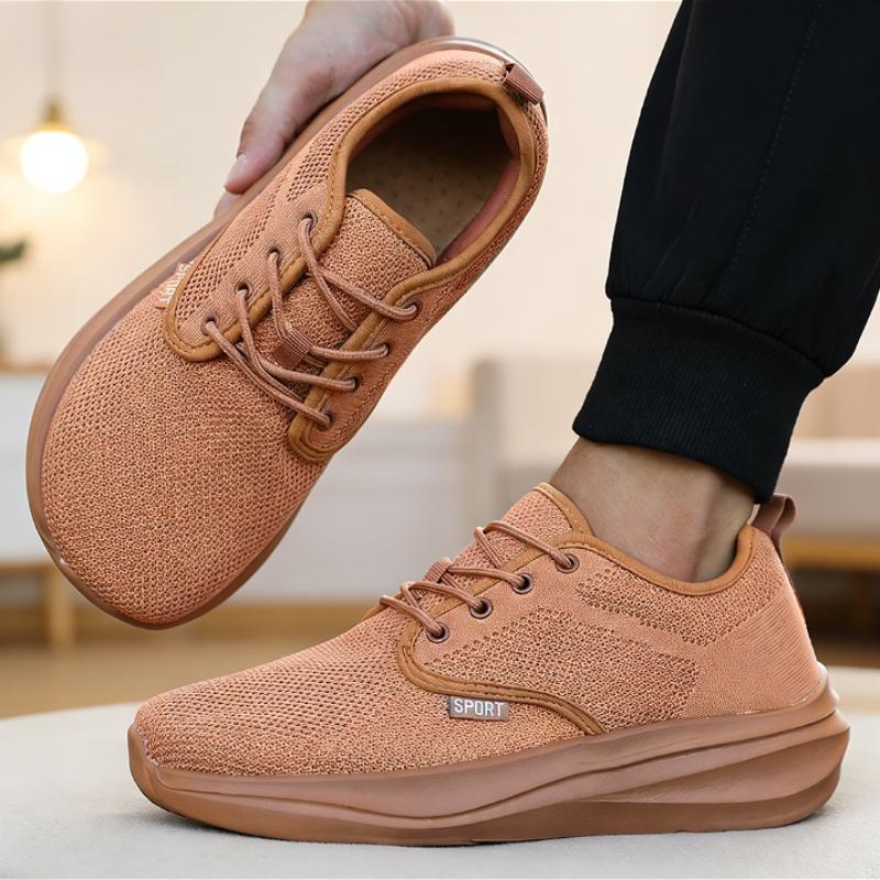 Casual Walking Mesh Sneakers Men Breathable Lightweight Lace Up Shoes Comfortable Soft Sole Non-Slip Shoes For Men Women Outdoor
