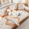 Fresh and Versatile All Season Small Floral Fabric, Pure Cotton Sofa Cushion, Anti Slip Seat Cushion, All Cotton Sofa Seat Cushion Towel
