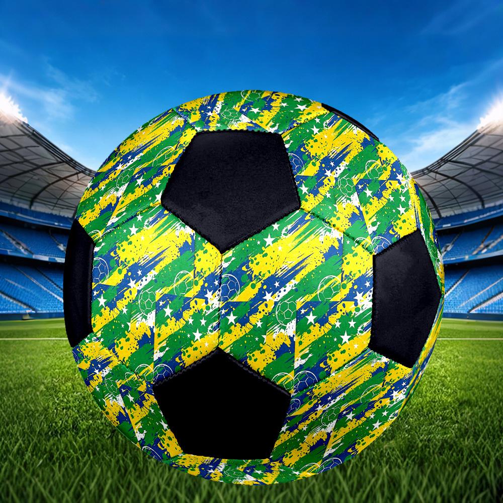 1 Stück Brasilianische Fußballstars Leichter PVC Trainingsfußball, Größe 5, Geeignet für Indoor- und Outdoor-TrainingGeschenk y60325