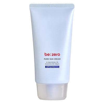 Být:Zero Pure Sun Cream SPF42 PA+++ 80g – Veganský minerální opalovací krém, Hydratační ne-nano složení, Jemná denní UV ochrana, Korejský