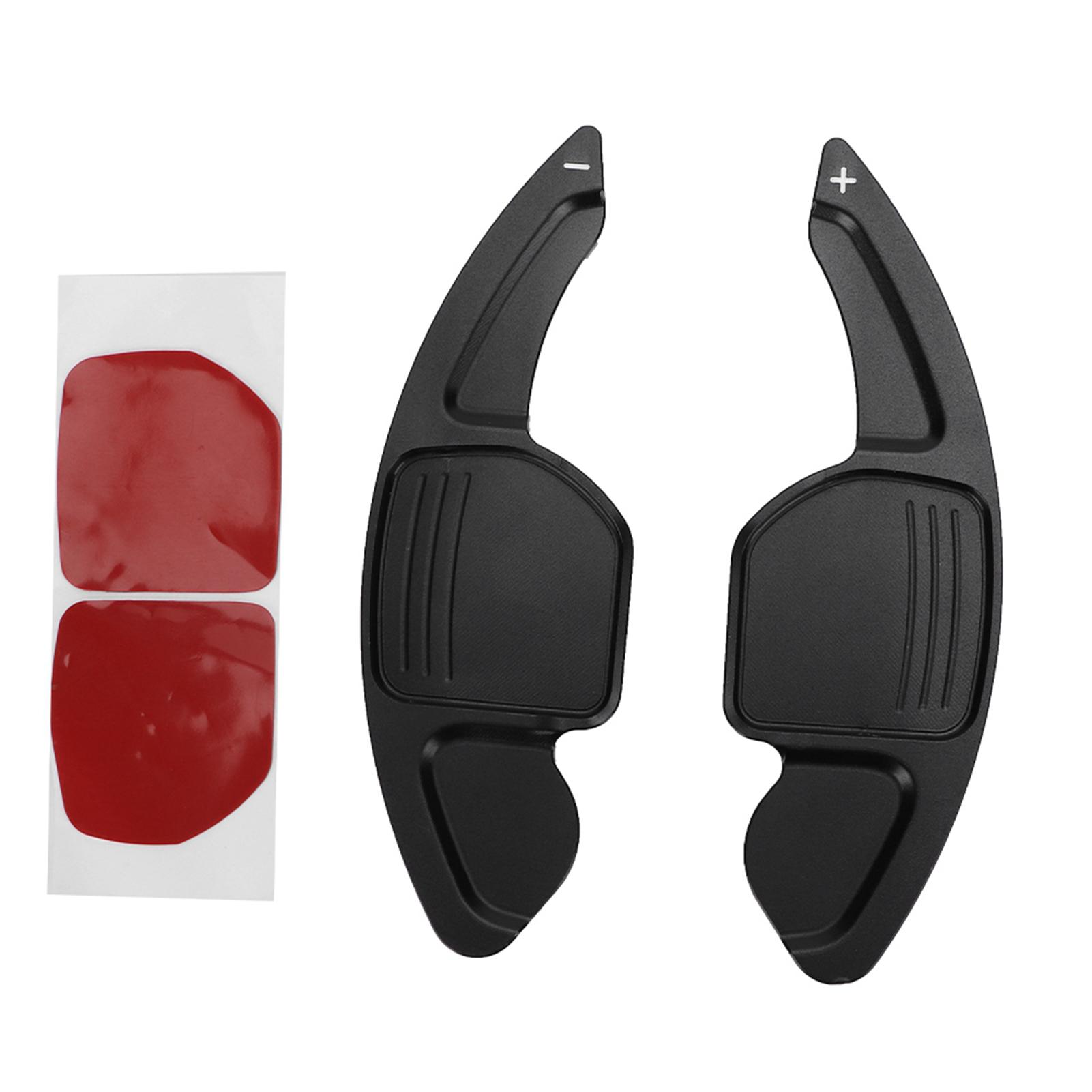 Shoemst Unisex Black 2Pcs Car Steering Wheel Shift Paddle Blade Shifter Fit For A3 A4l A5 A6 A7 A8 S5
