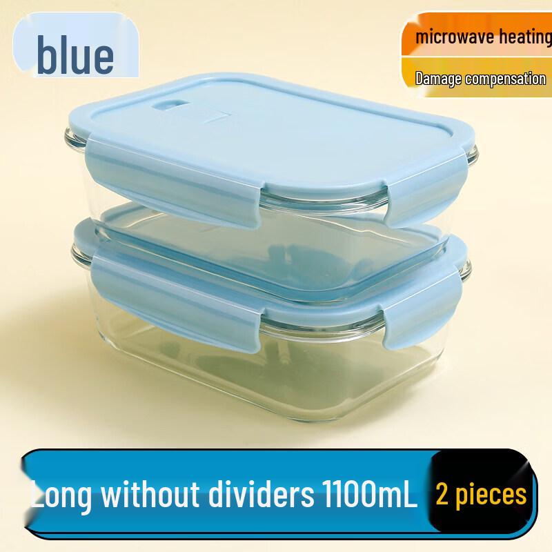 Qiwei Extra-Large Microwave-Safe Glass Lunch Box