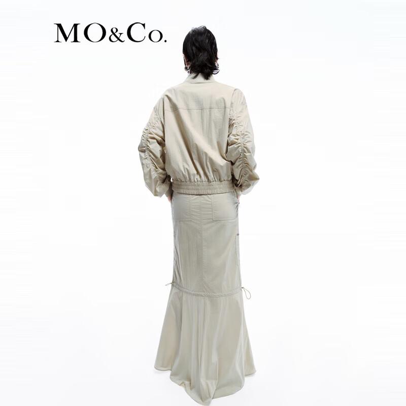 MO&Co. Women's UPF40+ Sun Protection Hooded Baseball Jacket