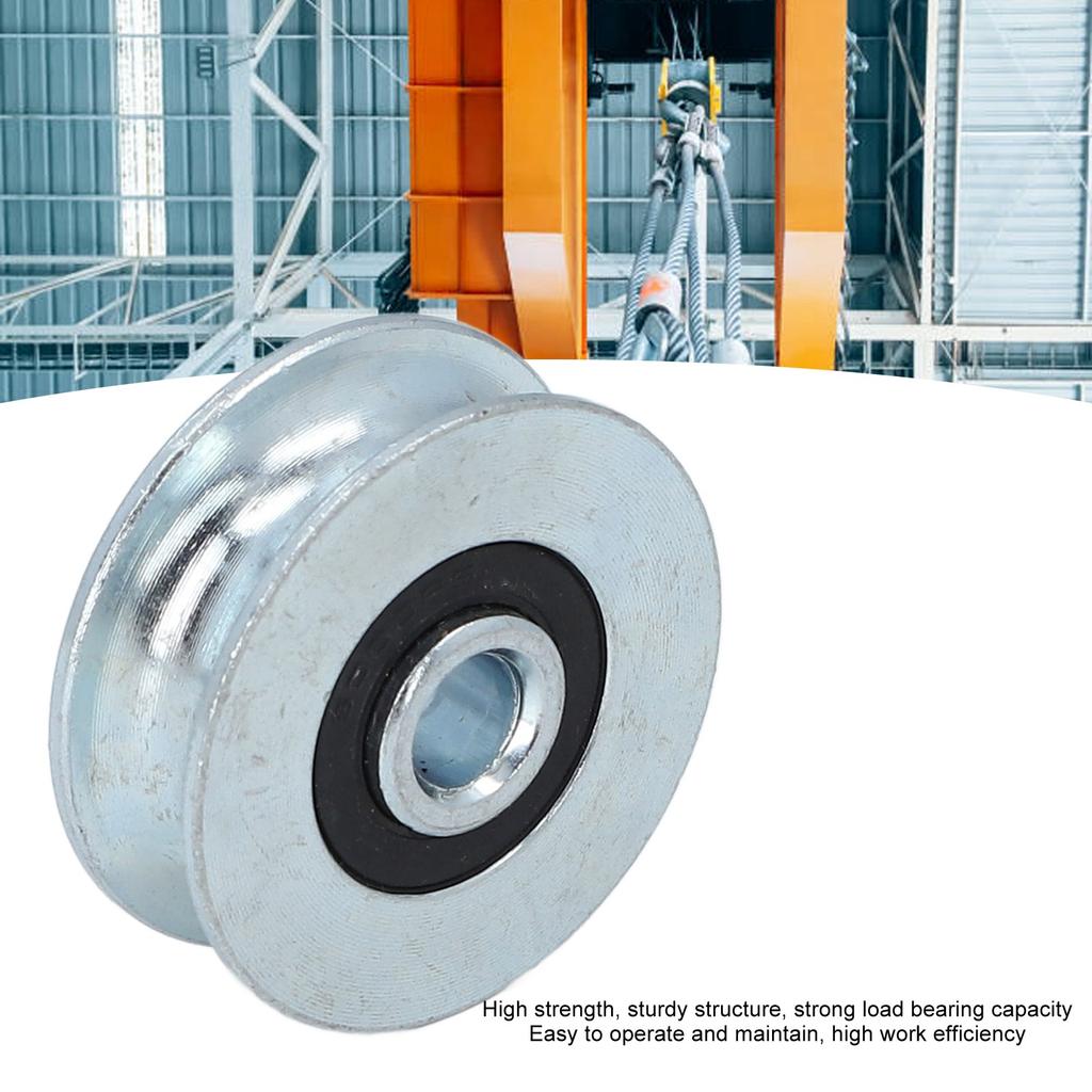 Pulley Wheel 40mm Outer Diameter 8mm Center Hole Diameter Alloy Steel Pulley Rolling Bearing Wheel Pulley Bearing Roller