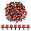 200Pcs 8 Hole Irrigation Dripper Adjustable Irrigation Sprinkler 360 Degree Drip Emitters for Watering System