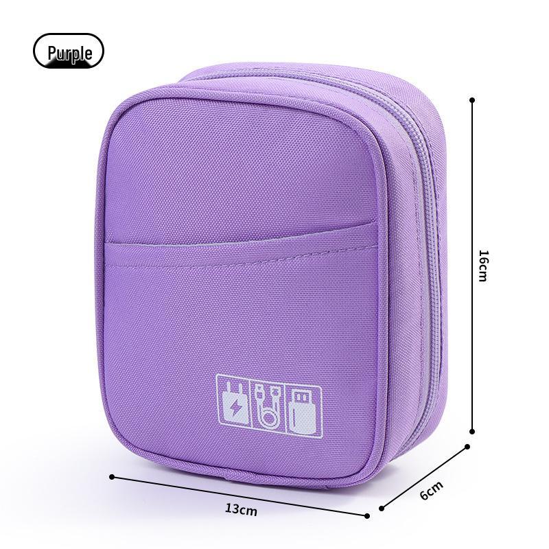 Portable Digital Storage Bag for Earphones, Charger, USB Cords & Accessories