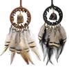 Crystal Stone Dreamcatcher Car Pendant Retro Car Hanging Ornament  Car Interior Decoration
