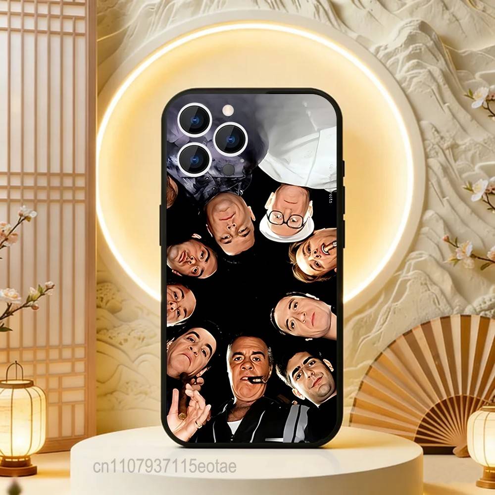 TV The S-Sopranos Tony Phone Case For iPhone 17,16,15,14,13,12,11,Pro,Max,Plus,E,Air,Mini Protective Black Cover