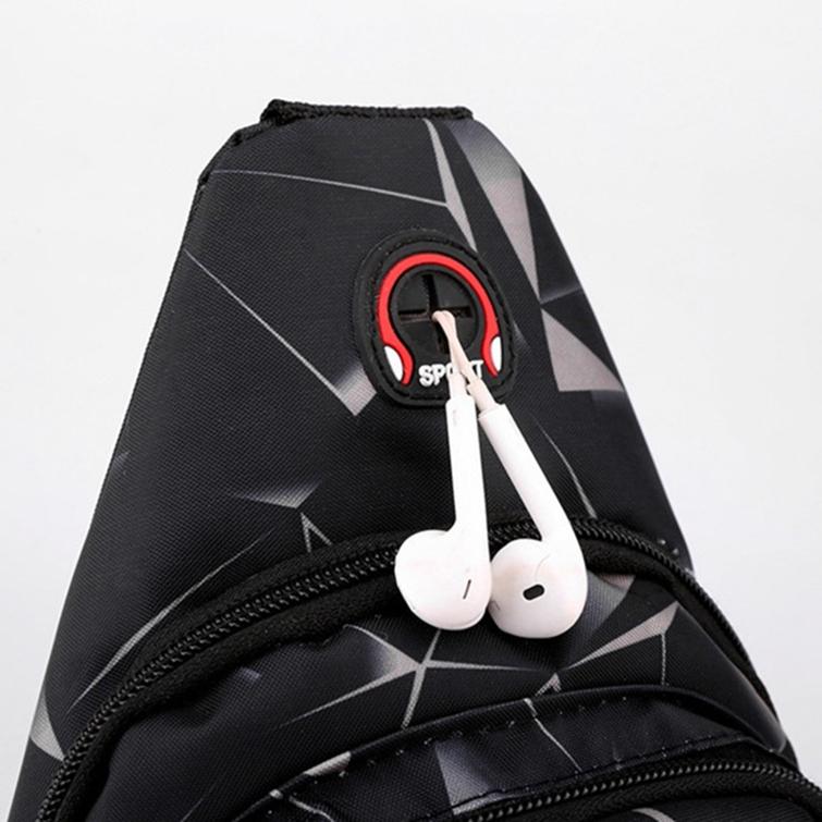 Men's Fashion Messenger Bag Lightweight Sports Leisure Chest Bag Casual Simple Large Capacity Male Bags