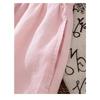Women's Linen-Blend Wide Leg Pants, Elastic Waist Casual Culottes With Drawstring