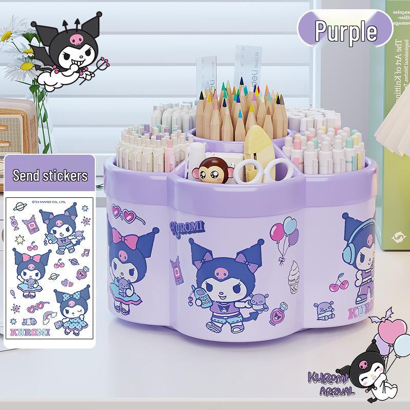 Pojemny obrotowy biurkowy pojemnik na długopisy dla studentów i artykuły biurowe