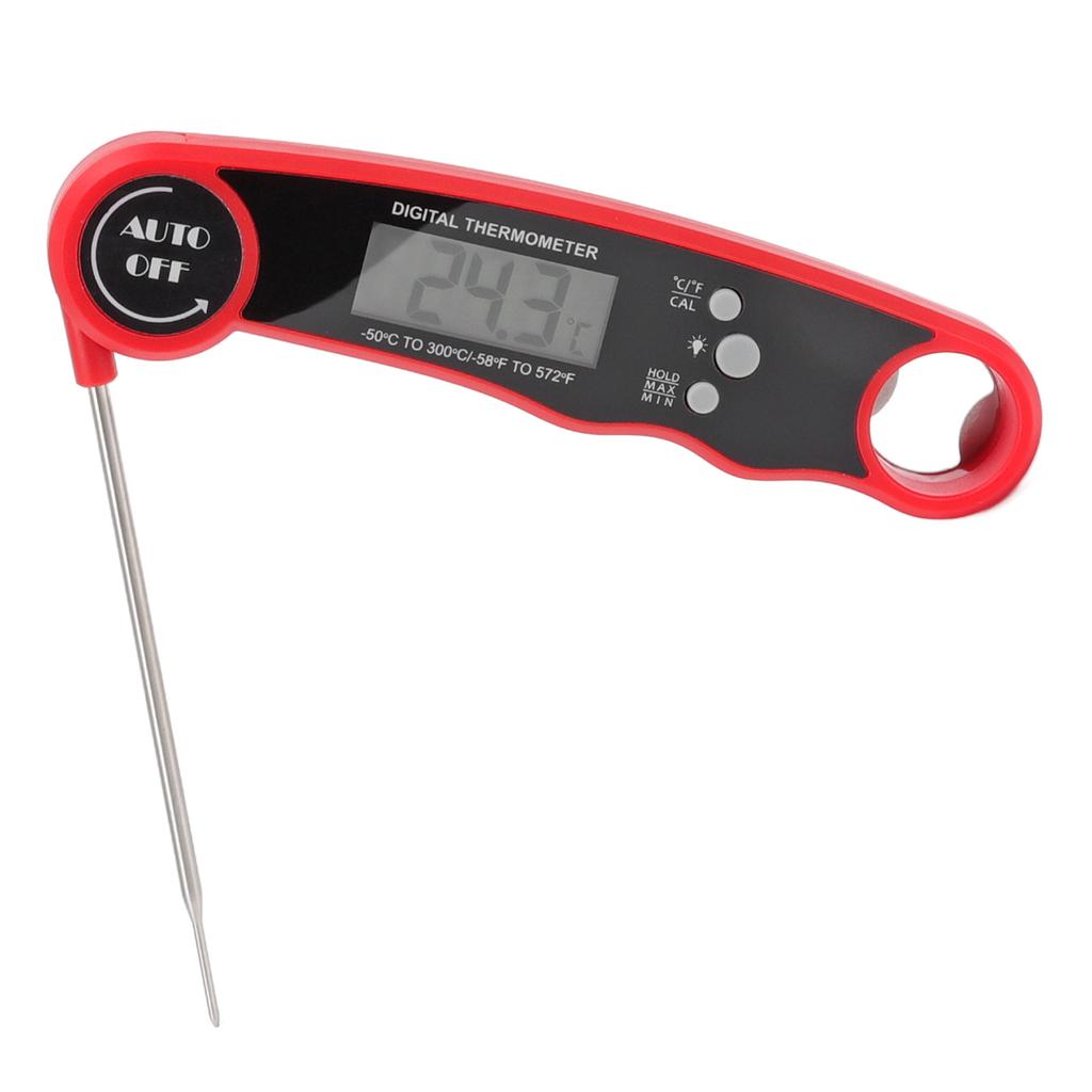 Digitales Lebensmittelthermometer Fleischthermometer Sonde mit Magnet Hintergrundbeleuchtung für Küche Outdoor Grillen