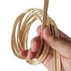 Yellow Skin Polished Bamboo Strips: Handmade Weaving Material for Crafts, Model Kites, and Decorations.