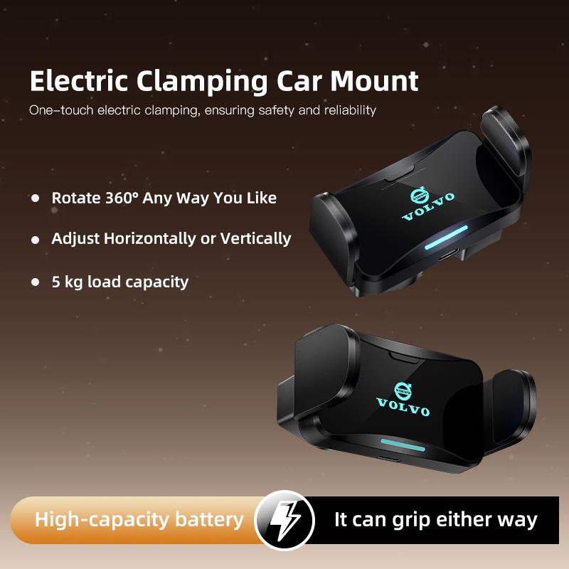 Alloy Material Car Electric Vehicle Mounted Phone Holder For Volvo XC60 S60 V40 V50 V60 S80 S40 C30 AWD C70 S40 S60 S80 S90 T6 V