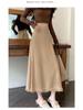Title: "Elegant Autumn Tassel Knit Skirt - Chic & Artistic Everyday Wear"