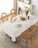 White Cotton Tablecloth For Table 140X240Cm