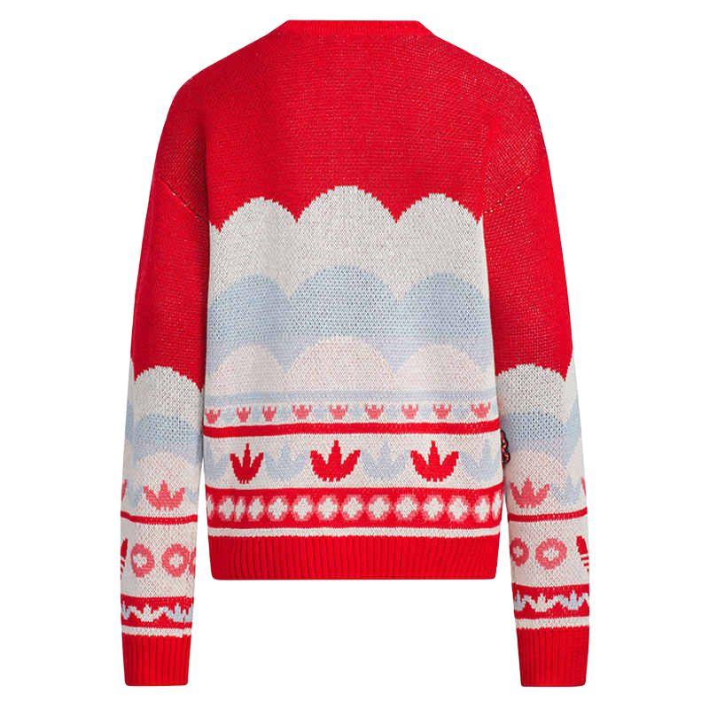 Adidas Originals Crewneck Logo Sweatshirt Kids Sweatshirt Red JM5860