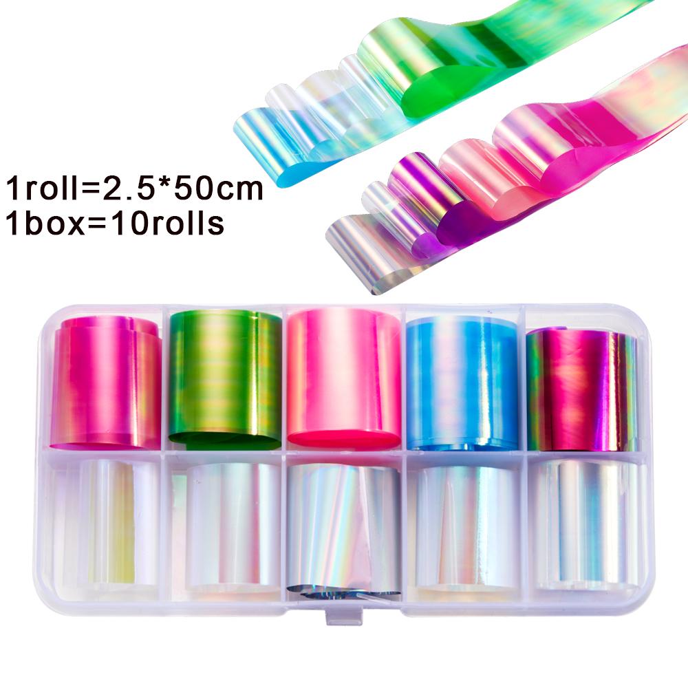 1Box Aurora Glitter Paper Glass Foils Cellophane Epoxy Resin Fillings for DIY Epoxy Resin Molds Crafts Nail Art Fillers