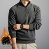 Men's Winter Double-Sided Fleece Half-Zip Long-Sleeve T-Shirt (2025 Collection)