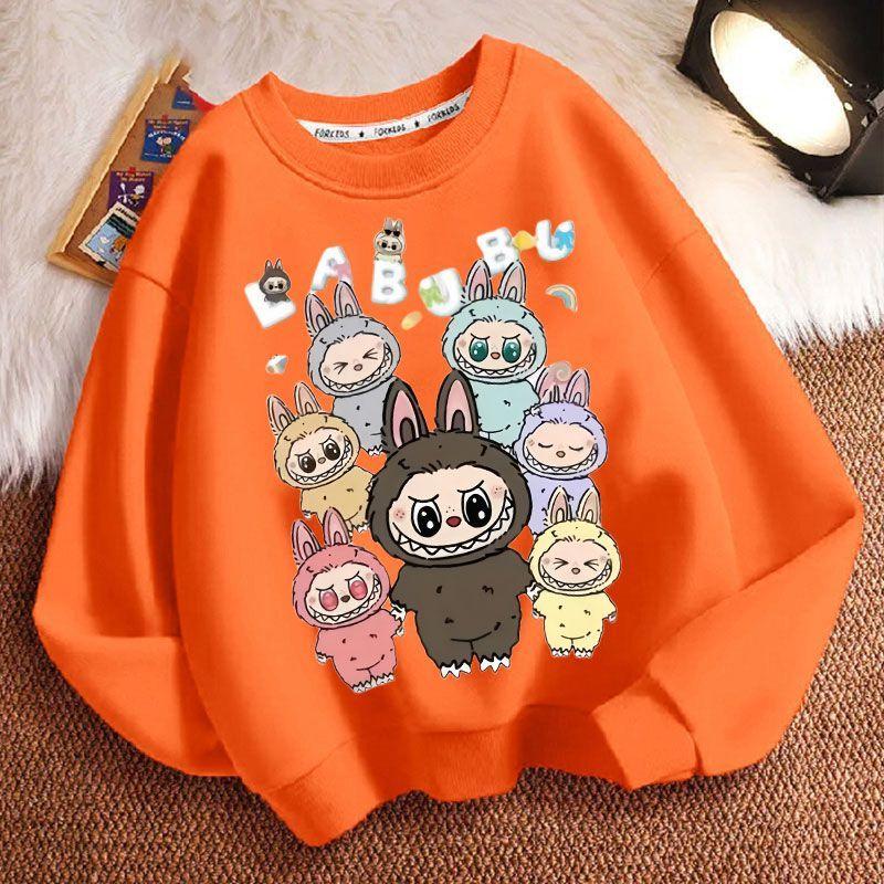 Niedliche Kinder-Hoodies, Rundhals-Langarm-Lockere und lässige Hoodies für Jungen und Mädchen für Frühling und Herbst