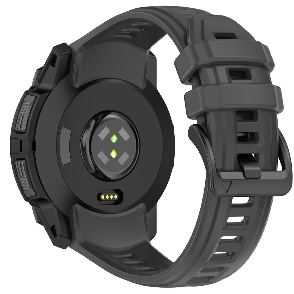 Curea de silicon de 22 mm pentru Garmin Instinct 3 Solar/Instinct 3 AMOLED 45mm, bandă de ceas de schimb
