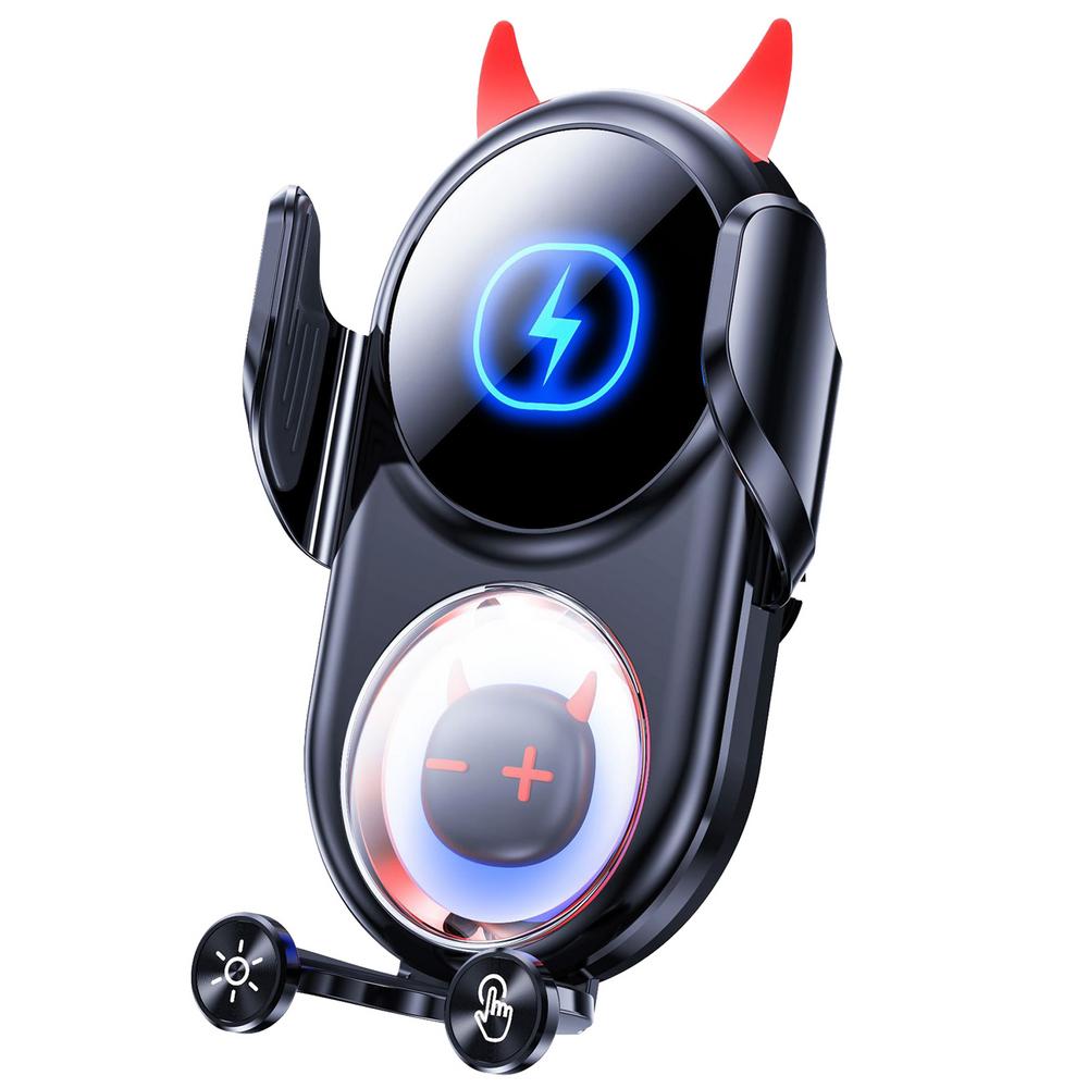 Car Charging Phone Holder 360-Degree Rotatable Fast Charging Phone Holder Anti-Shaking Funny Phone Stand Decorative Phone Holder