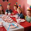 Fire Truck Theme Party Supplies: Disposable Cups, Napkins, Tablecloth, Banner and Decorations