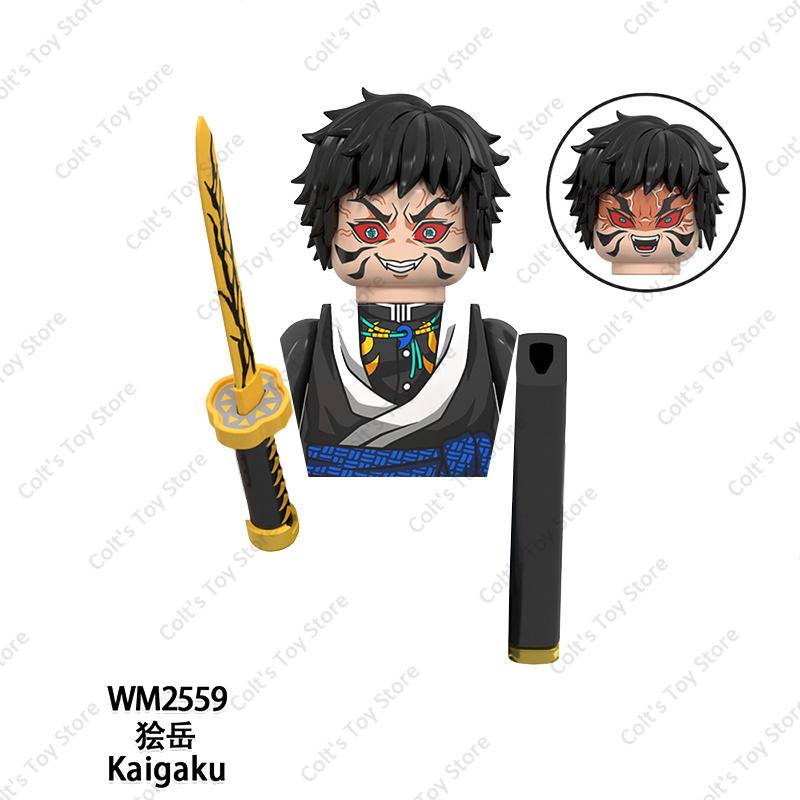 Demon Slayer Mini Action Figures Hot Anime Dolls Bricks Kamado Tanjirou Kibutsuji Muzan Building Blocks Model Toys Kids Gift Set
