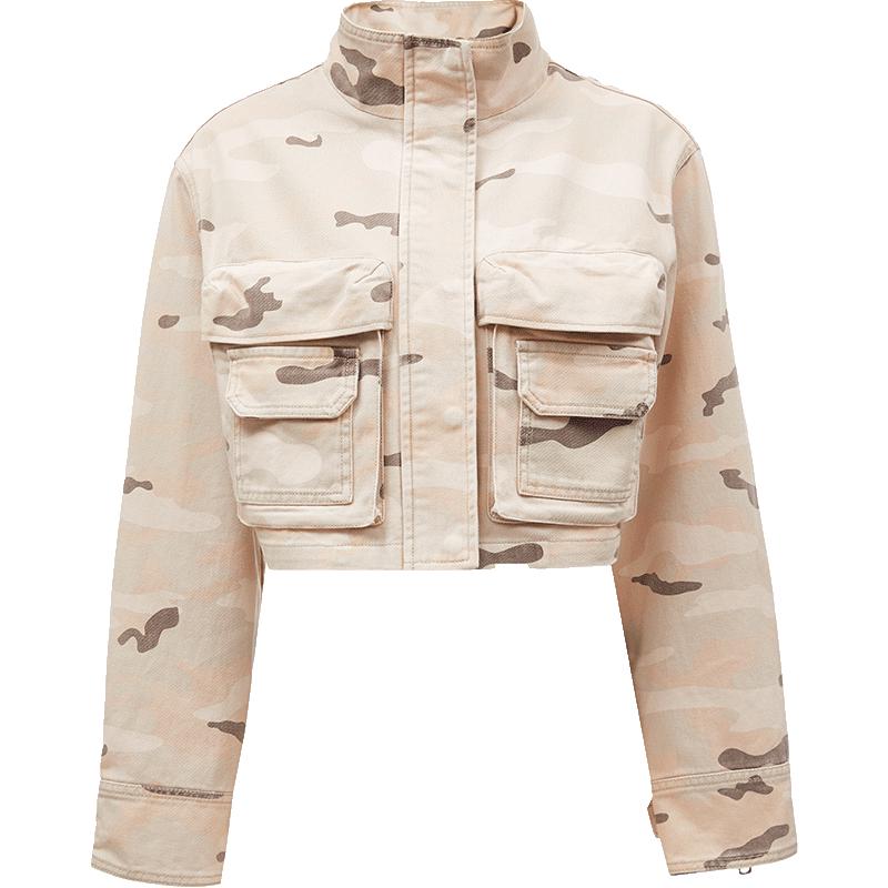 

ONLY Women s 2024 Spring Trendy Stand-Collar Short Jacket M