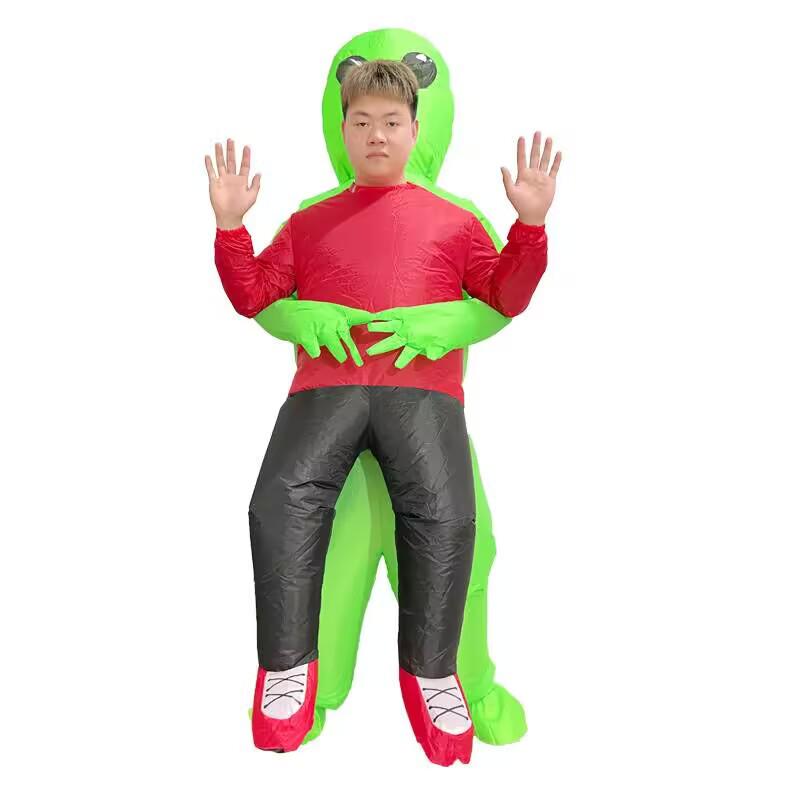 Inflatable Alien Carry-Me Costume for Halloween and Parties