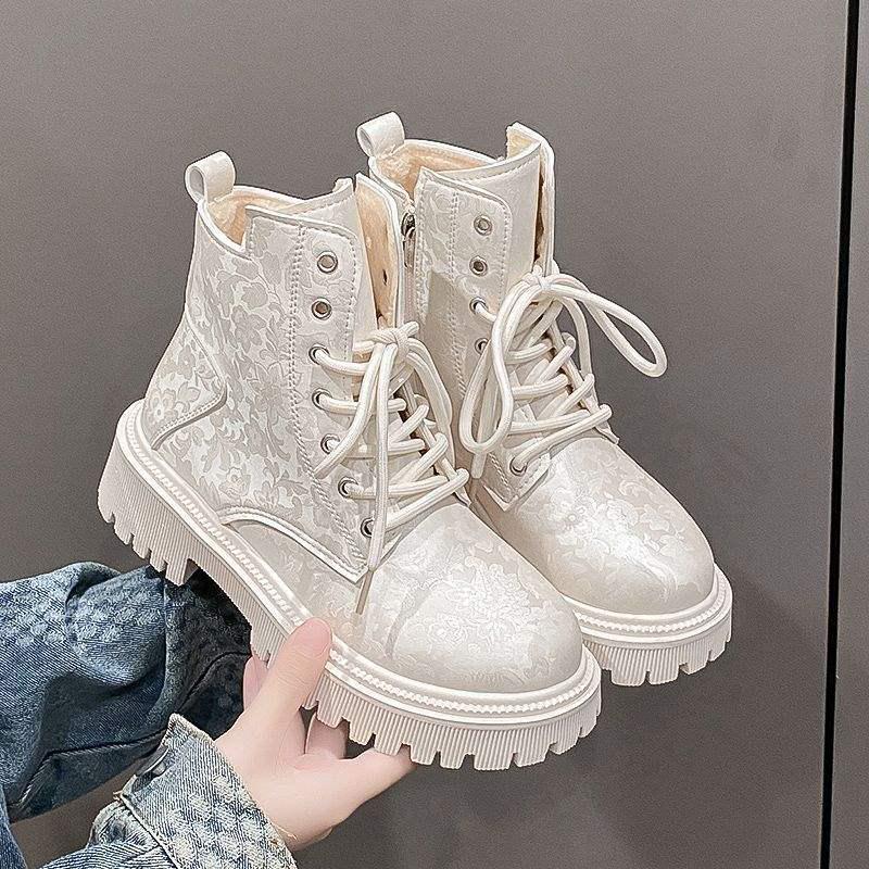 

Women s British Style Thick-Soled Martin Boots - Spring & Autumn 2025, Winter Warm, Plus Cotton, Sizes 35-42 Size 41