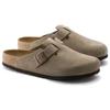 Boston Birkenstock Soft Footbed Suede Narrow 'Taupe' 0560771